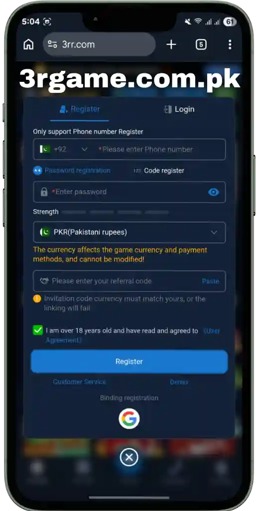 3rrr Game Register